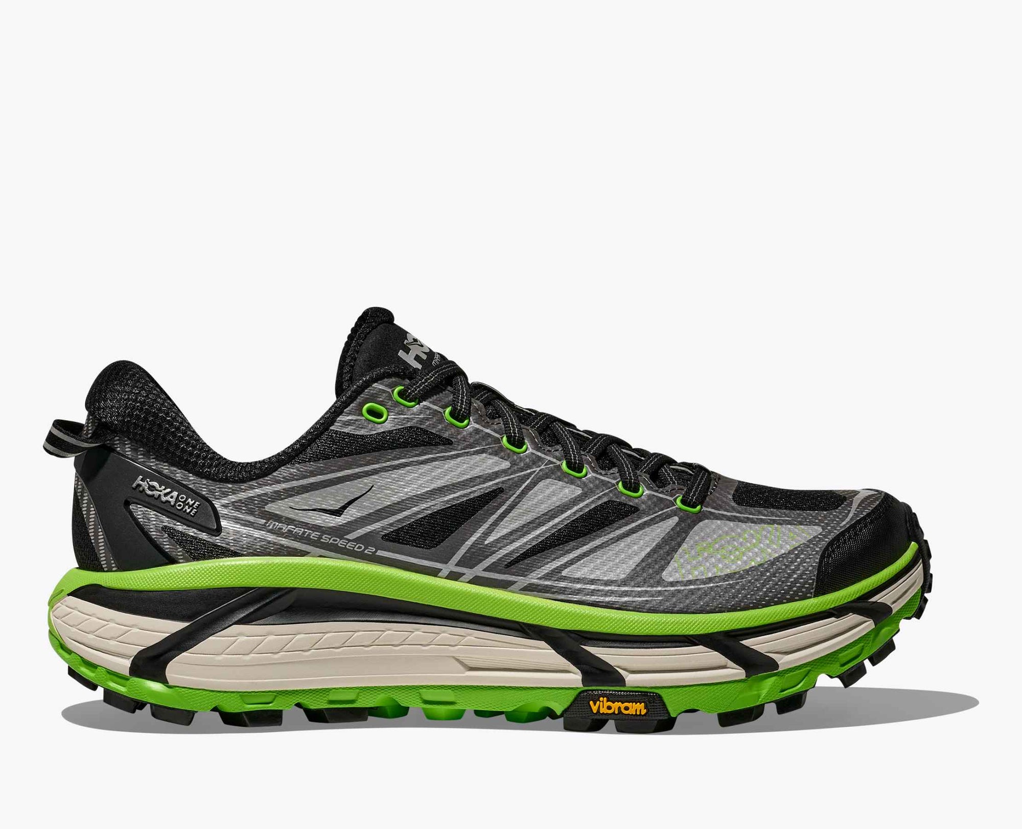 HK® Mafate Speed – Black & Neon Green Trail Runners