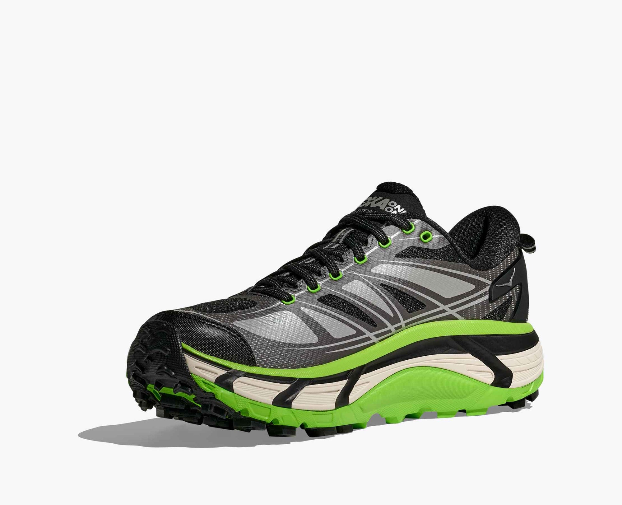 HK® Mafate Speed – Black & Neon Green Trail Runners