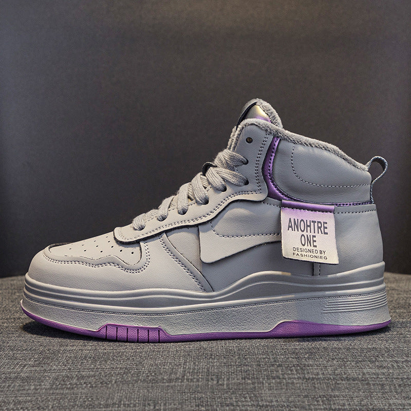 High-Top Sneakers Thick-Soled